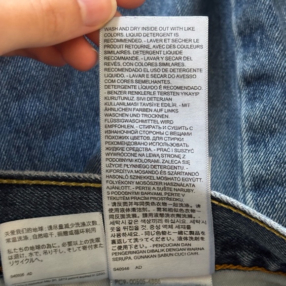 Levi’s 505 Blue Regular Fit Men’s Jeans Dark Stonewash W36 L32 - Picture 14 of 15